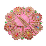 Size 2 3D Floral Accents & Pearl Work Laddu Gopal Dress