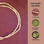 100% Pure 11 inch Long Tulsi Kanthi Bead Jap Mala