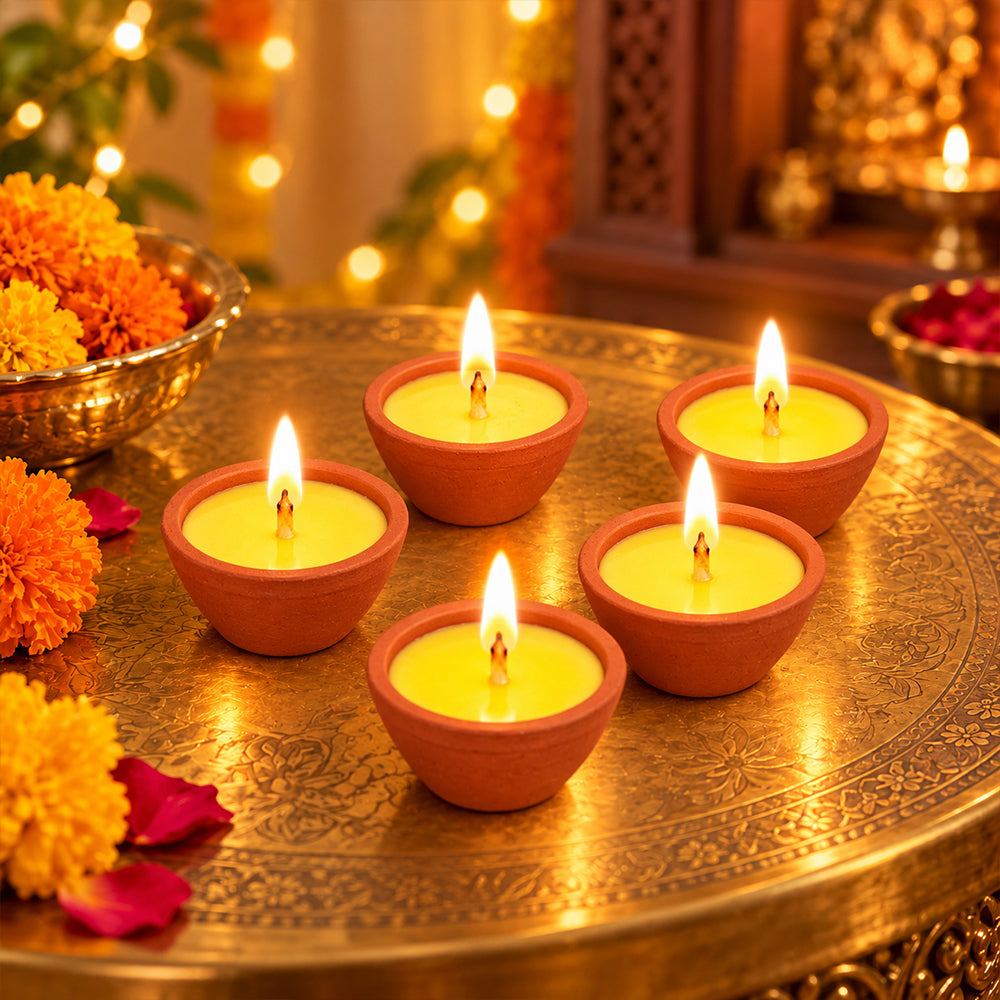 60 Min Big Size Cow Ghee Diya (Nitya Jyot)
