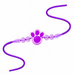 Cute Purple Paw Print Animal Theme Kids Rakhi