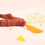 5 Mukhi 54 Beads Rudraksha Kantha Mala with Velvet Thread