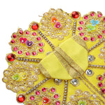 Size 2 3D Floral Accents & Pearl Work Laddu Gopal Dress