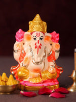 4 Inch Colourful Eco Friendly Ganesha Idol