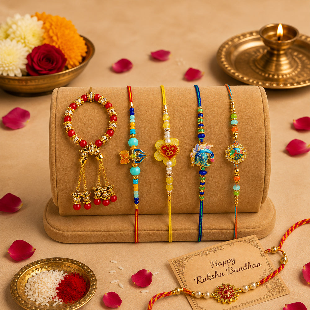 Set of 5 Rakhi