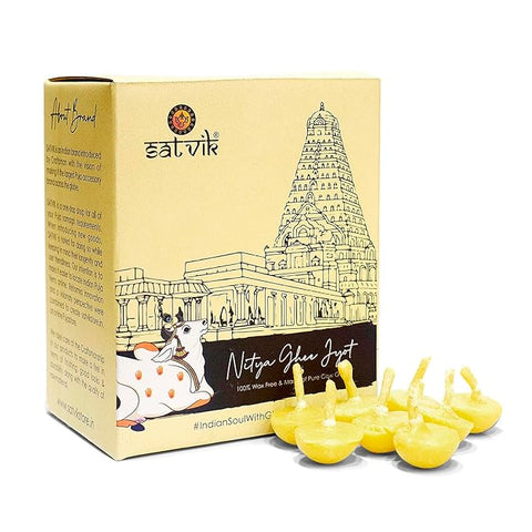 30 Pc Pure Cow Ghee Diya Wicks (Wax Free)