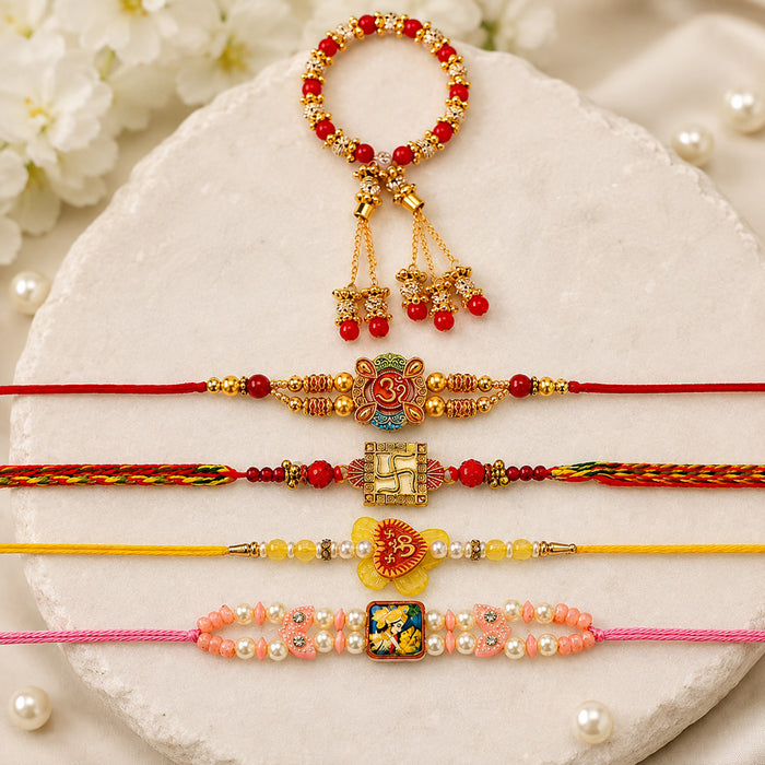 Mesmerizing Designer Rakhi Combo (Set of 5)