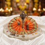 Dotted Pattern Laddu Gopal Dress with Golden Border