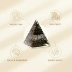 7 Horses Raw Pyrite Frame + Pyrite Tree Pyramid Combo