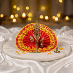 Size 1 & 2 Designer Red & Yellow Laddu Gopal Dress