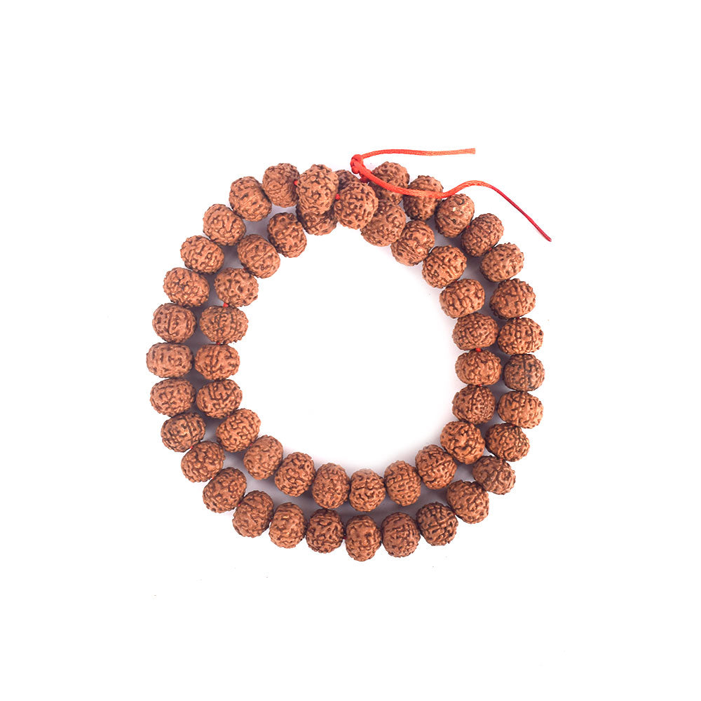 7 Mukhi Semi Pathriya Rudraksha Mala 13-14 mm