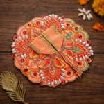 Size 2 Colour Stones Embroidered Laddu Gopal Dress