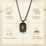 Dhan Yog & Rose Quartz Bracelet Combo with Hanuman Chalisa Pendant
