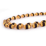 5 Mukhi Golden Capping Natural Rudraksha Mala 100% Original & Certified