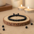 6 mm government certified Karungali bracelet with matt finish, designed for daily wear, spiritual protection, and positive energy. India’s Premium Jap Mala Store - www.satvikstore.in