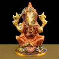 Lord Ganesh, Ganpati, known for Blessing Good Health and Wealth, The Idol Is made from Premium Quality material for long lasting use. Handmade product from the Artisanship of India's Craftsman with Using Modern Style.