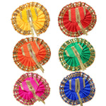 Size No.1 Designer Sequined Round Laddu Gopal Dress
