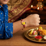 Multicolor Beaded Floral Rakhi Pack (Set of 5)