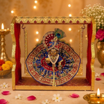 Traditional Meenakari Jhula for Laddu Gopal