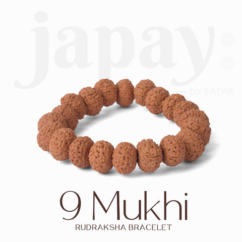 9 Mukhi Rudraksha Bracelet