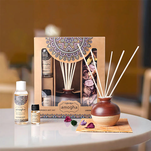 IRIS Amogha lavender and khus fragrance gift set