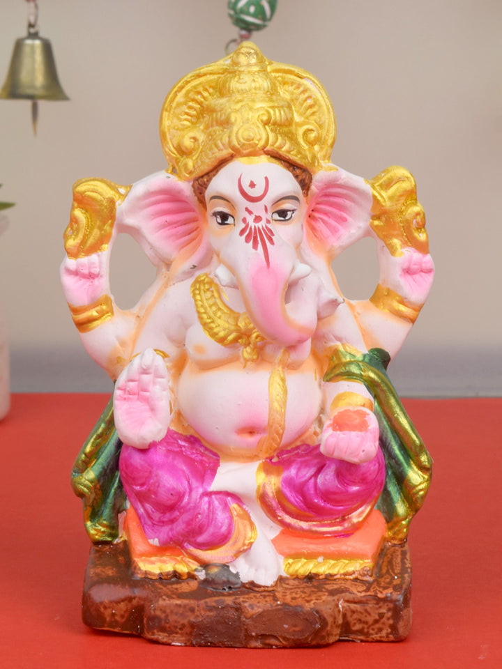 Auspicious 6-inch eco-friendly Ganesha idol | India’s Largest Pooja Accessories Brand – www.satvikstore.in