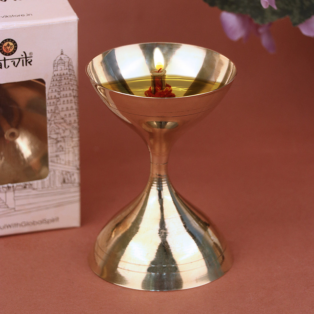 Brass Akhand Pooja Diya