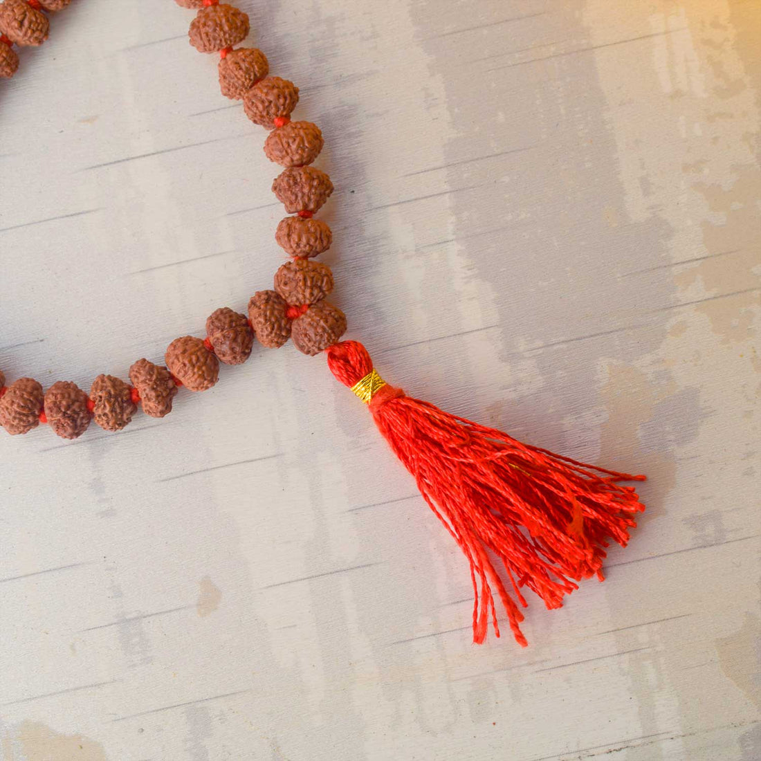 8 Mukhi Pathariya Rudraksha Mala 7-8mm