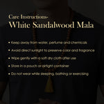 10mm 27 Bead White Chandan Mani Mala