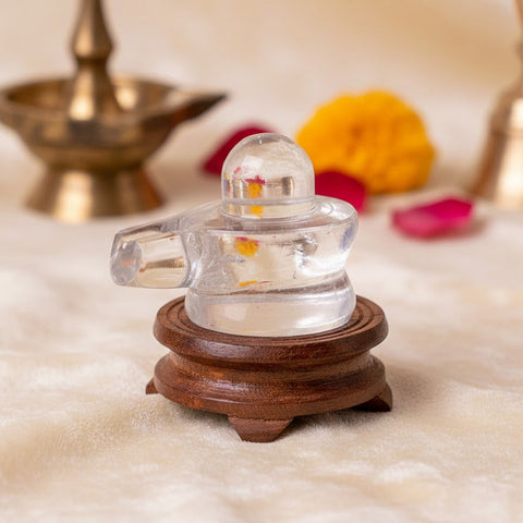 Crystal Shivling for Worship – Pure Sphatik Shiva Lingam 13 Gram – India’s Largest Pooja Accessories Brand – www.satvikstore.in
