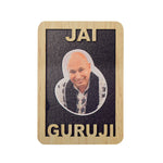 Guruji's Blessing: Vibrant Wooden Fridge Magnets for Multipurpose Home Decor