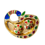 Peacock Design Kumkum Dispenser