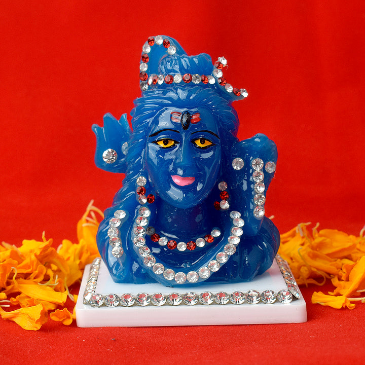 Marble Shiv (NeelKanth) Idol Puja Store Online Pooja Items Online Puja Samagri Pooja Store near me www.satvikstore.in