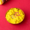 Yellow Saffron Chandan Tika Powder for Pooja Online | Shop From www.satvikstore.in