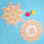 Set of 2 Rangoli Pallets with Vibrant Colors
