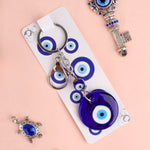 Metal Blue Evil Eye Keychain for Keys and Bags – Perfect Gift