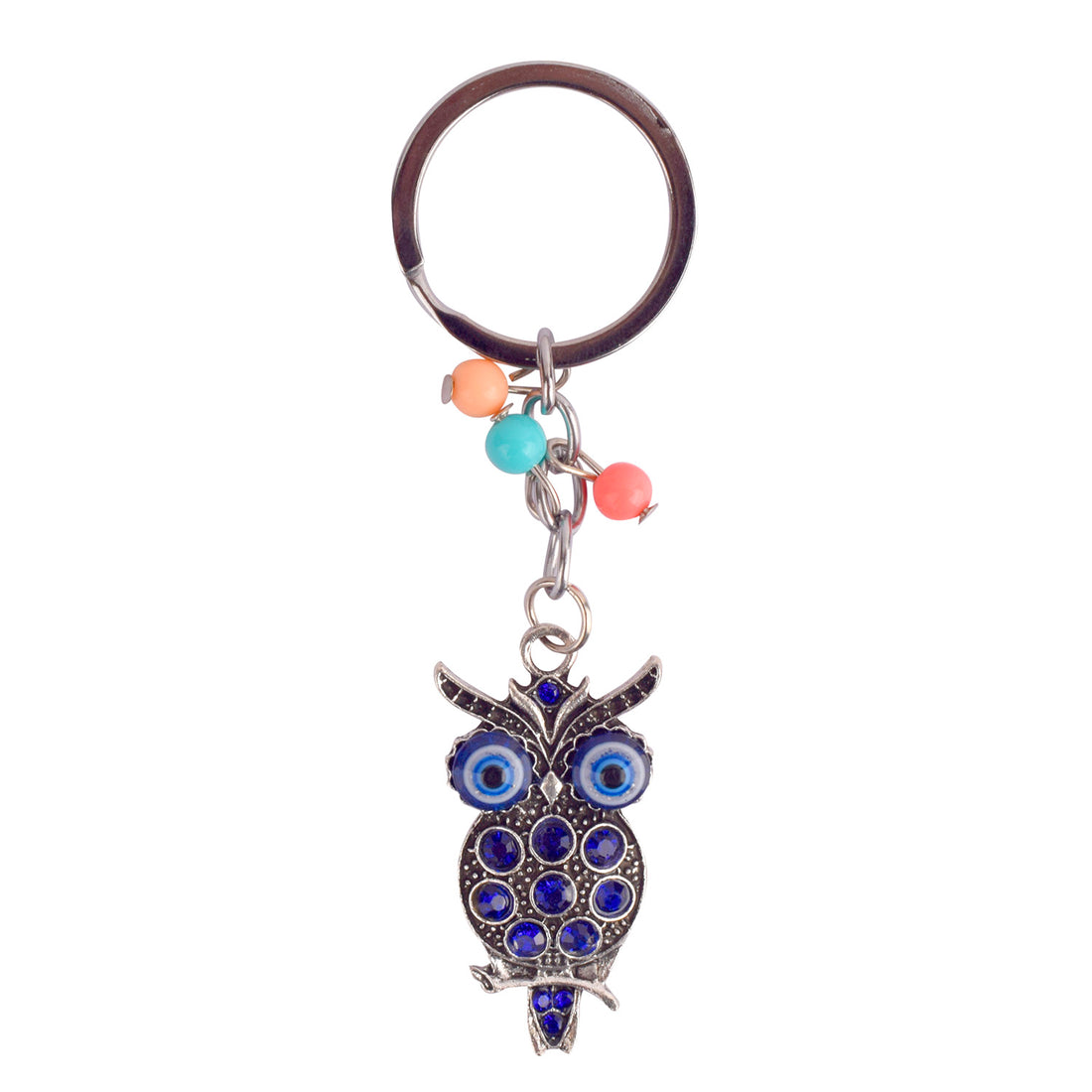 Evil Eye Owl Keychain – Feng Shui Good Luck Charm