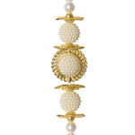 Ethnic Pom Pom Hanging with Pearls & Bell