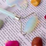 Premium White Aventurine Jade Face Roller with Box for Radiant Skin