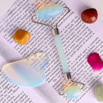 Premium White Aventurine Jade Face Roller with Box for Radiant Skin