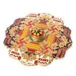Kumkum Holder Adorned with Intricate Traditional Patterns