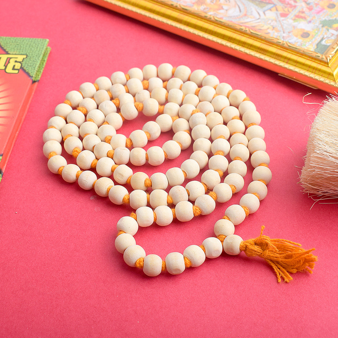 Handcrafted Wooden White Jap Mala