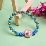 Evil Eye Blue Beads with Guruji Swaroop Bracelets for Men and Women