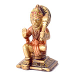 3.1 Inch Exquisite Pure Brass Hanuman Idol Statue