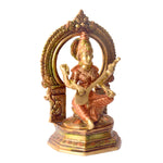 9.2 Inch Brass Goddess Saraswati Statue