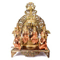 Large Brass Idol of 23 Inch Elegant Brass Ram Darbar Idol. This Elegant Brass Ram Darbar Idol&nbsp;beautifully captures the essence of divinity and royalty. Crafted with intricate detailing, it showcases Lord Ram in a regal pose, symbolizing strength, devotion, and grace. 