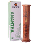 Handcrafted Wooden Standing Incense Holder for Pooja and Home Decor
