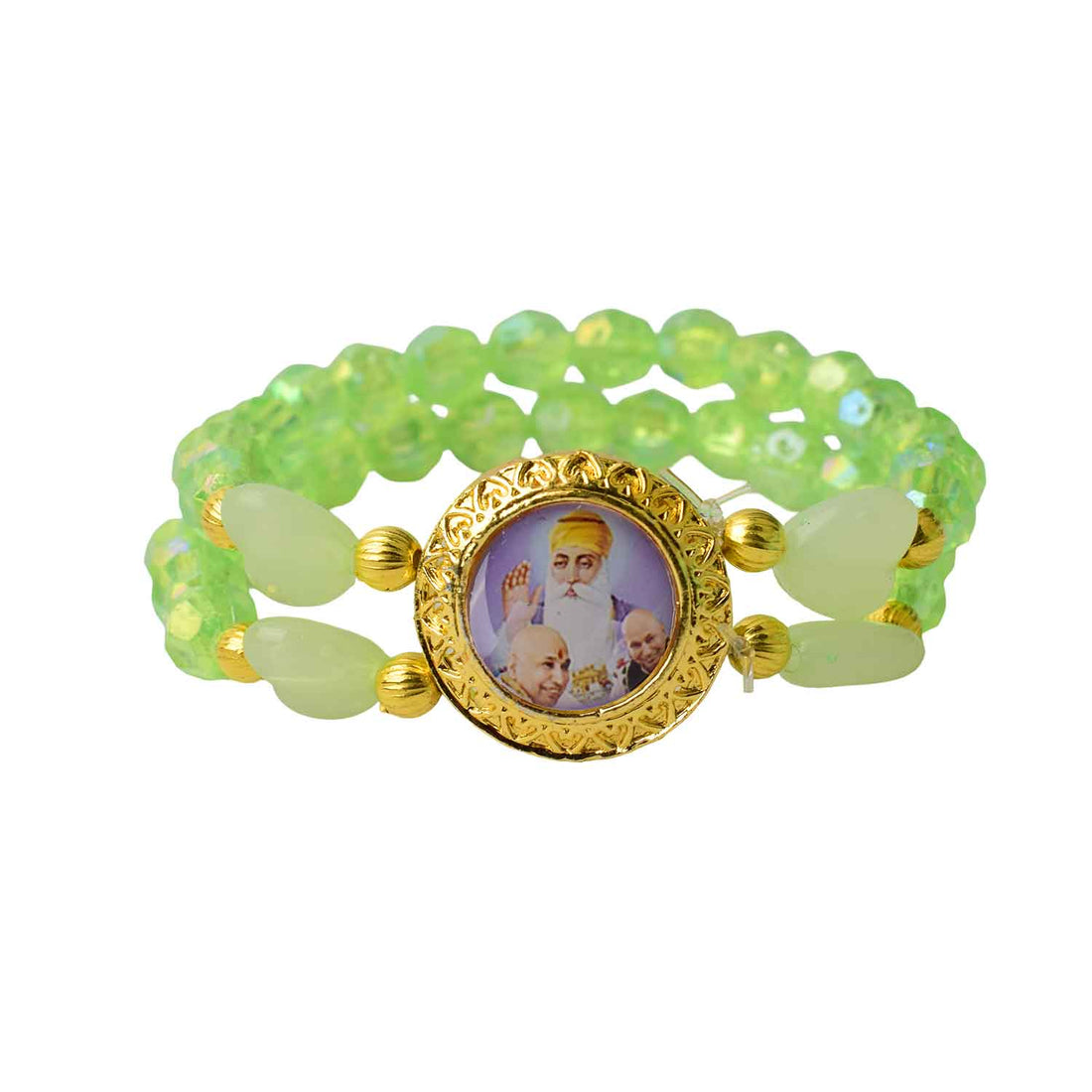 Charming Guruji Swaroop Bracelet (Assorted) – Round & Heart Beads