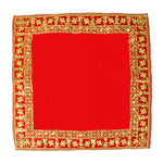 Designer Border Aasan 16x16 Inch (Small) – Pack of 4