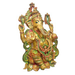 21 Inch Grand Brass Lord Ganesha Idol – Antique Finish