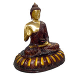 29 Inch Unique Dark Brass Buddha Statue